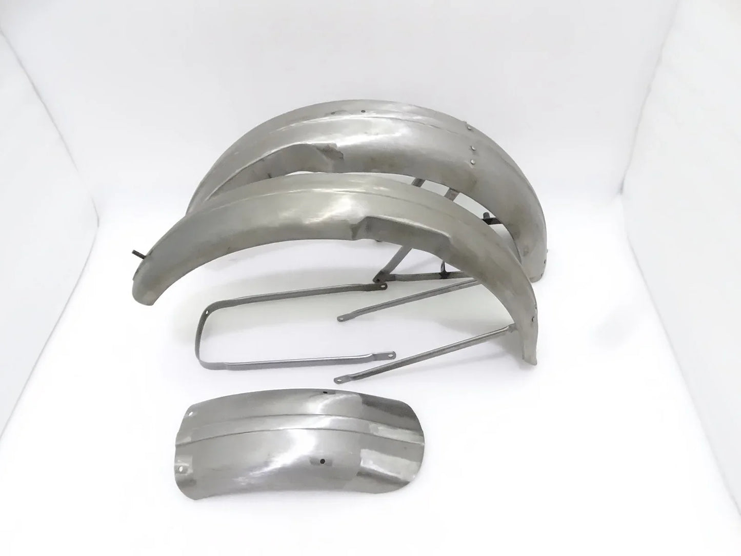 TRIUMPH 5T T100 SPEED TWIN FRONT & REAR WITH STAYS MUDGUARD 1938-47 - StellerGear