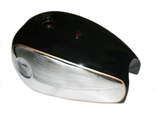 Black Painted Chrome Petrol Tank For BSA A7/A10 Models - StellerGear