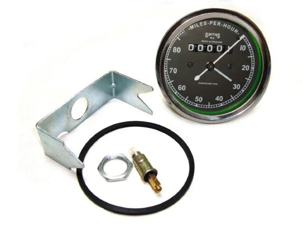 0-80 Smiths Speedometer + Steel Hub Drive with Speedo Cable For Royal Enfield - StellerGear