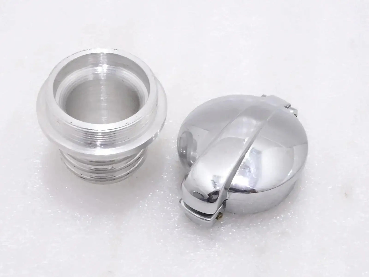 Alloy Monza Cap 2'' With Adapter/Filler Neck Fits Harley Davidson - StellerGear
