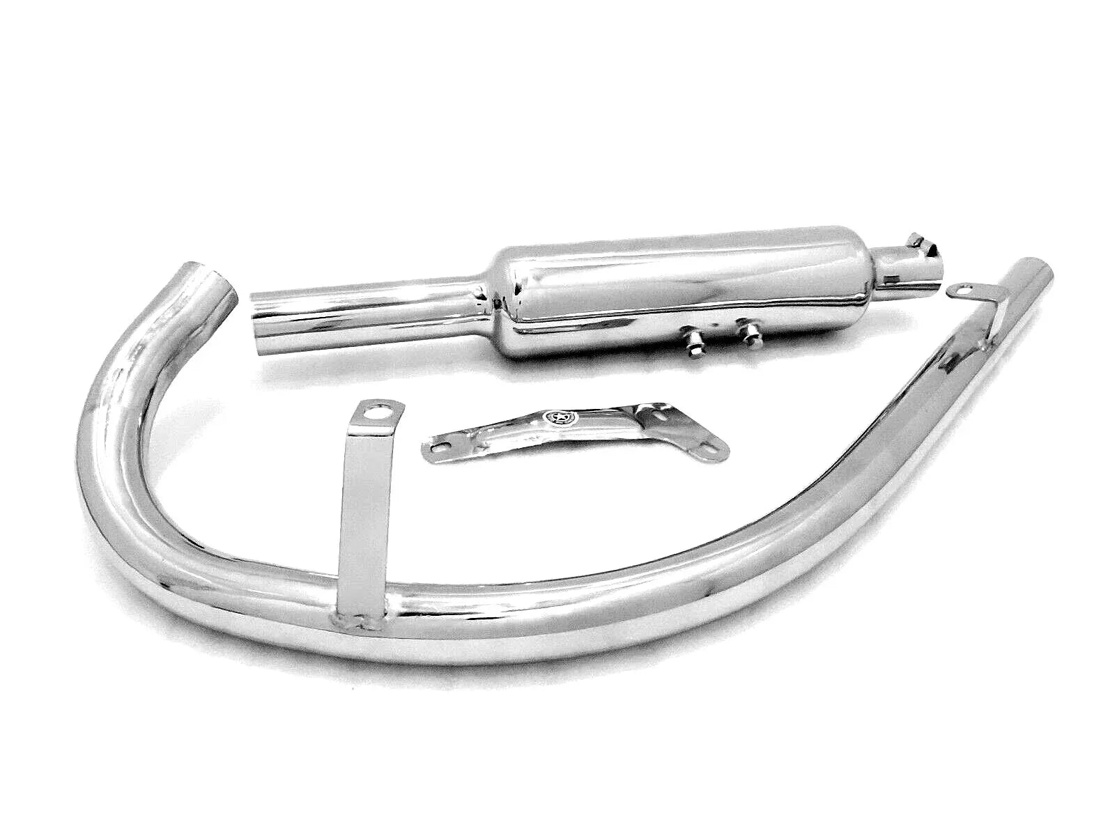 SHORT EXHAUST SILENCER AND PIPE FOR ROYAL ENFIELD STANDARD 500CC - StellerGear