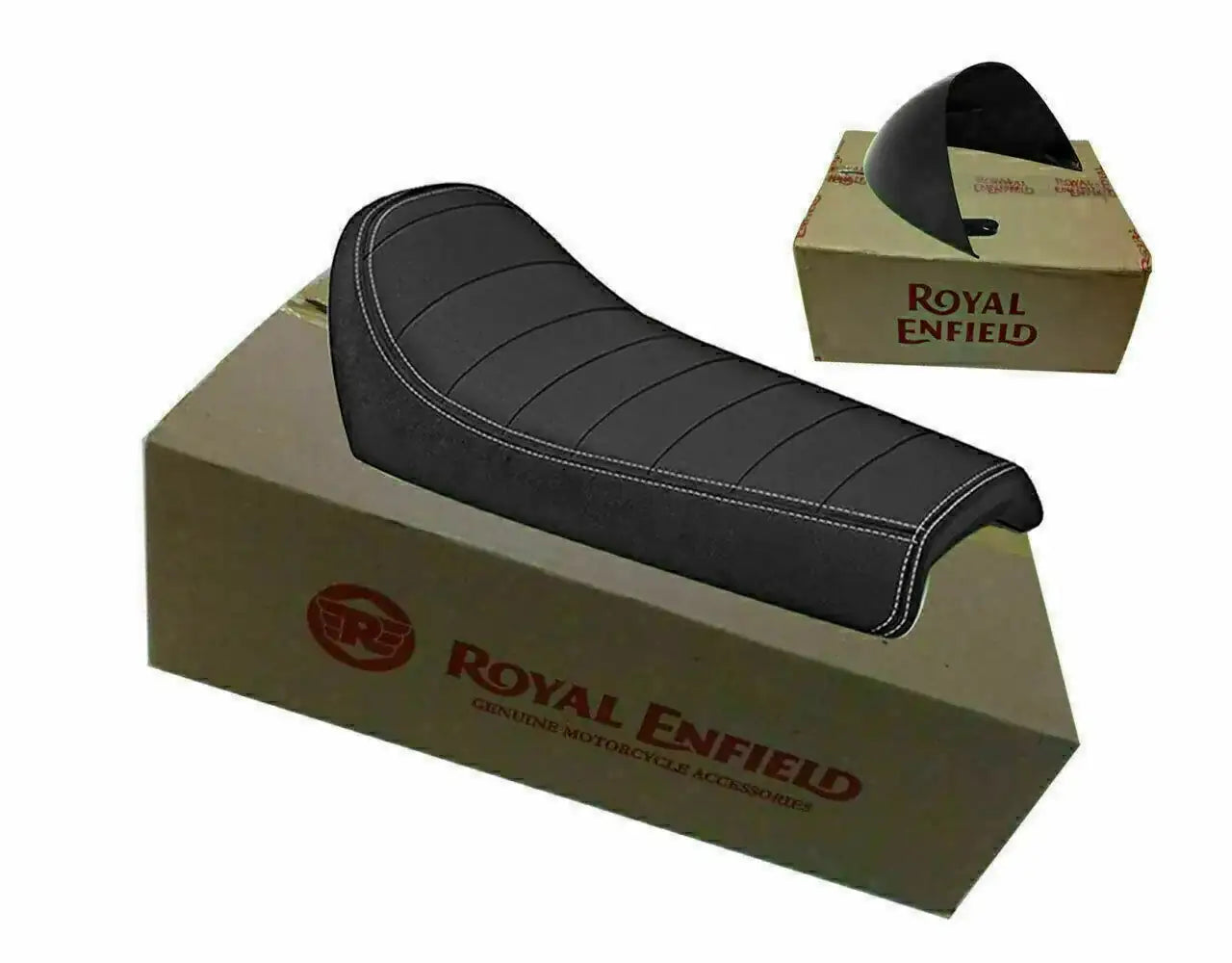 FOR Royal Enfield GT Continental 650 Single Rider Seat with Black Cowl - StellerGear
