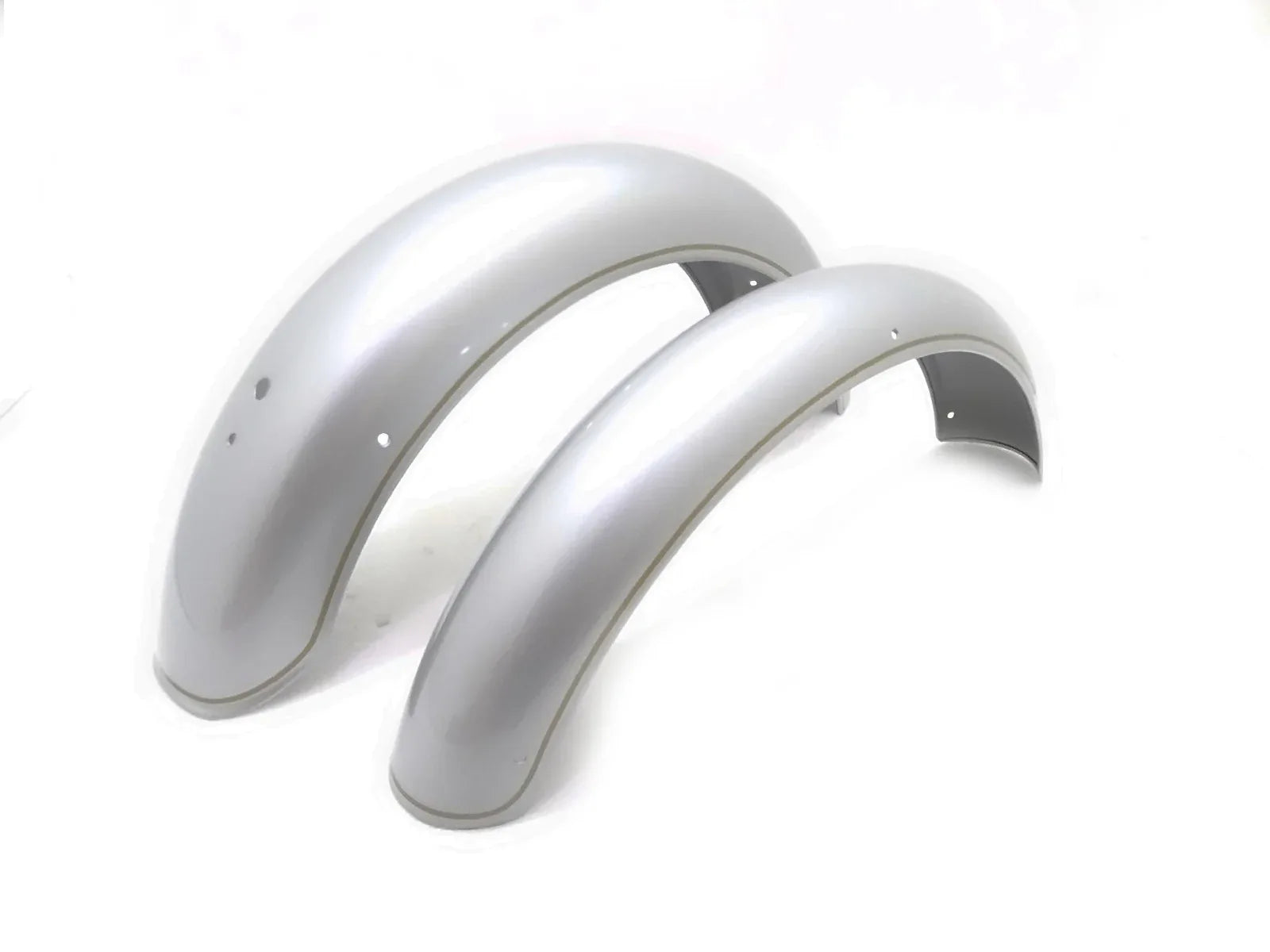 ROYAL ENFIELD SILVER PAINTED FRONT & REAR MUDGUARDS SET 500CC - StellerGear