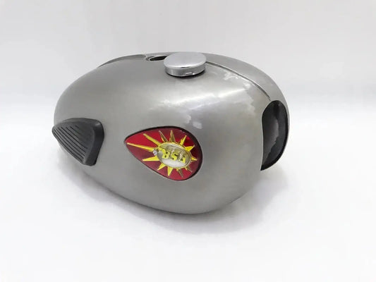 BSA A65 THUNDERBOLT FUEL TANK SINGLE CARB RAW WITH BADGES,KNEE,CAP - StellerGear