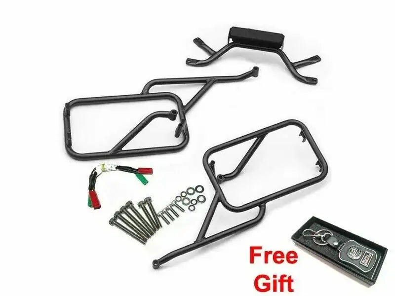 FOR Royal Enfield Himalayan Pannier Rails Rack With Trafficator Wiring - StellerGear