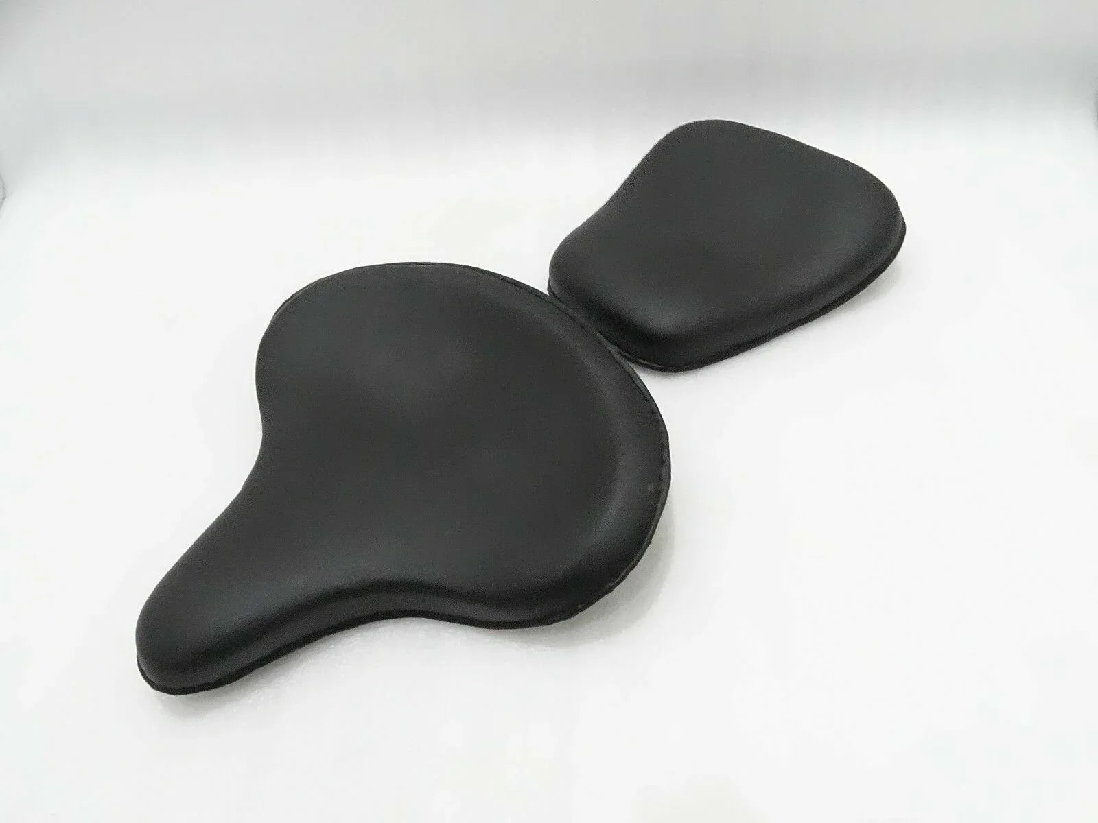 ROYAL ENFIELD HARLEY STYLE FRONT AND REAR LEATHERITE SEATS - StellerGear