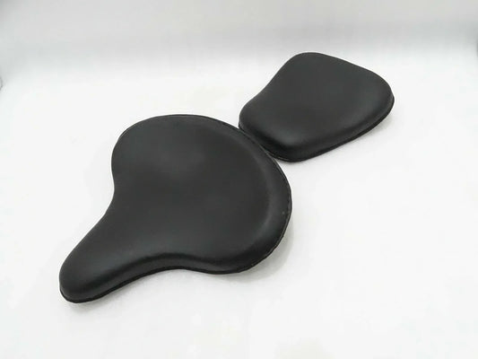 ROYAL ENFIELD HARLEY STYLE FRONT AND REAR LEATHERITE SEATS - StellerGear