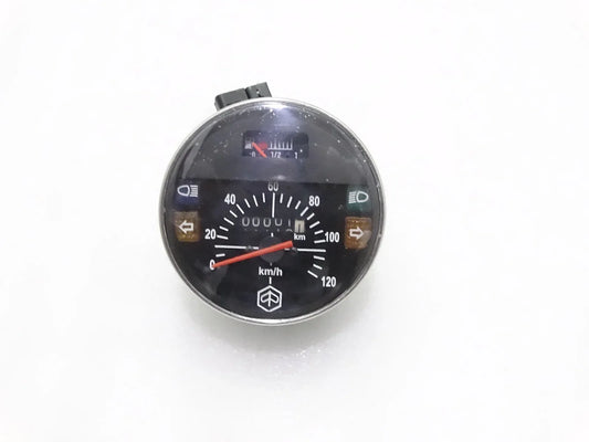 VESPA PX200 SPEEDOMETER 120KMPH BLACK - StellerGear