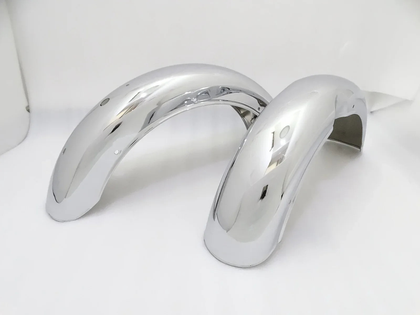 ROYAL ENFILED CLASSIC C5 500cc CHROMED MUDGUARD SET - StellerGear