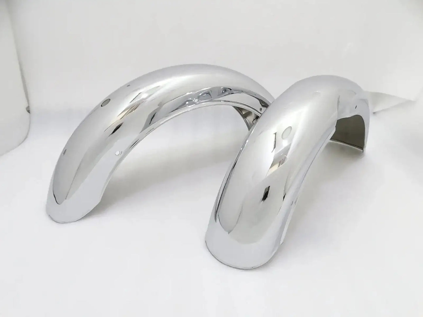 ROYAL ENFILED CLASSIC C5 500cc CHROMED MUDGUARD SET - StellerGear