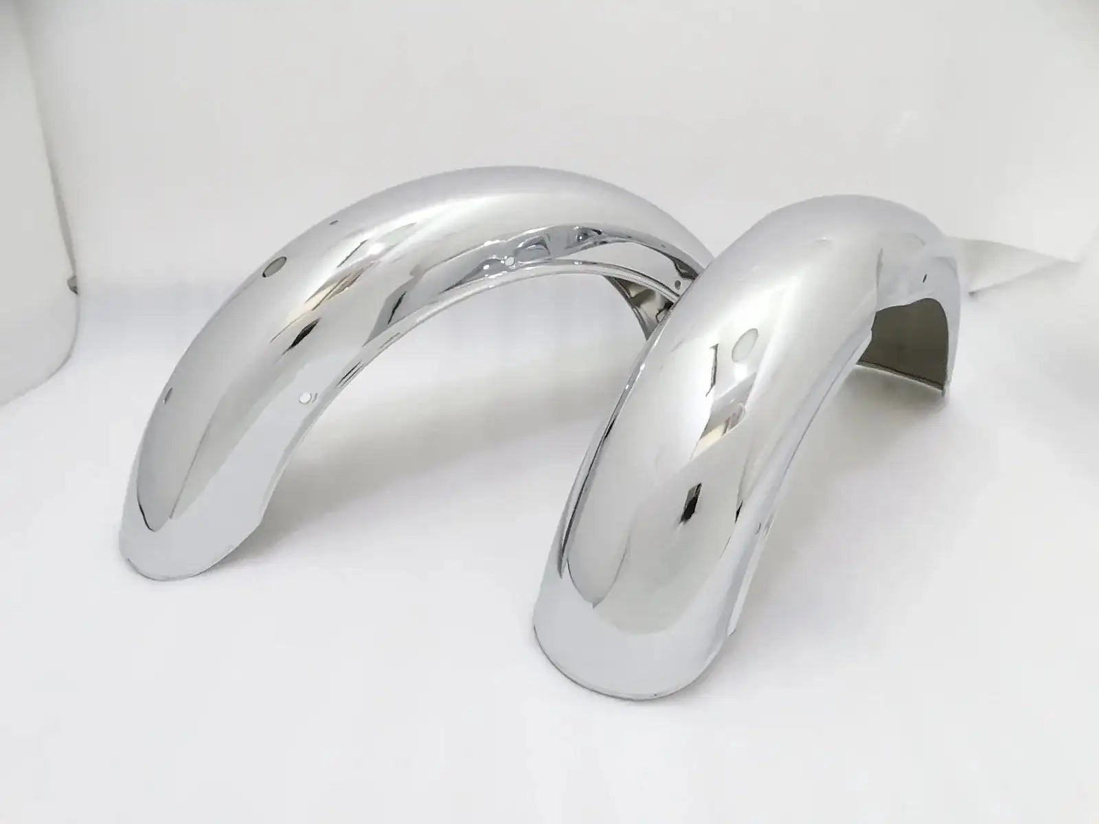 ROYAL ENFILED CLASSIC C5 500cc CHROMED MUDGUARD SET - StellerGear