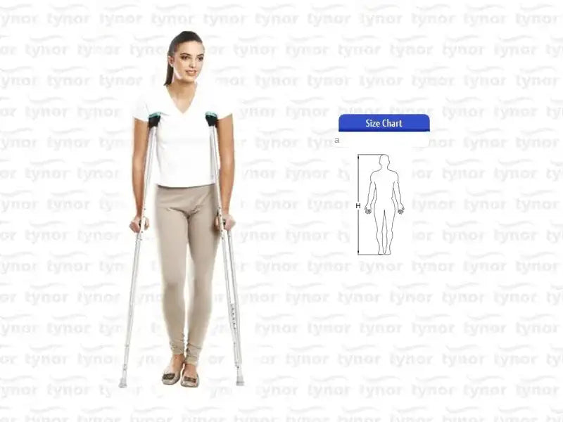 Axillary crutches pair with underarm pads and hand grips