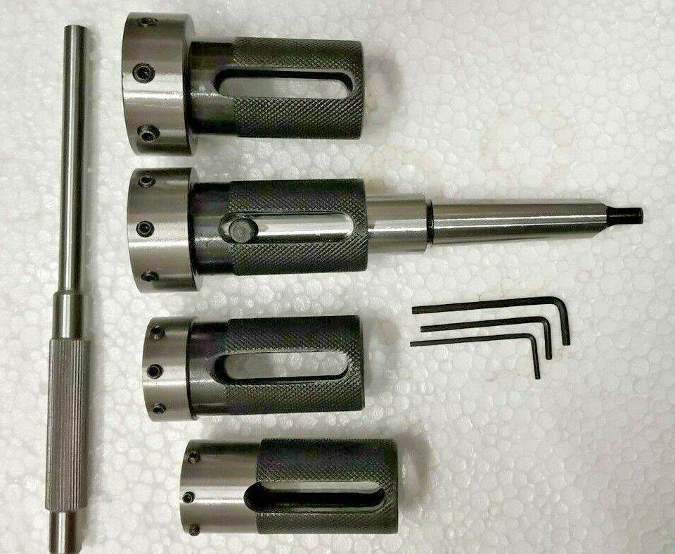 Lathe Tailstock Die Holder Set Of 4 Floating Type MT1 SHANK Holds Imperial Die - StellerGear