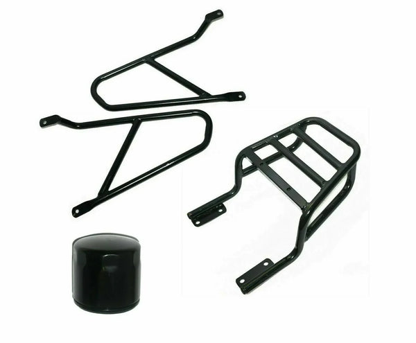 FIT FOR Royal Enfield GT Interceptor 650cc Pannier Mounting & Luggage Rack WITH Oil Filter - StellerGear