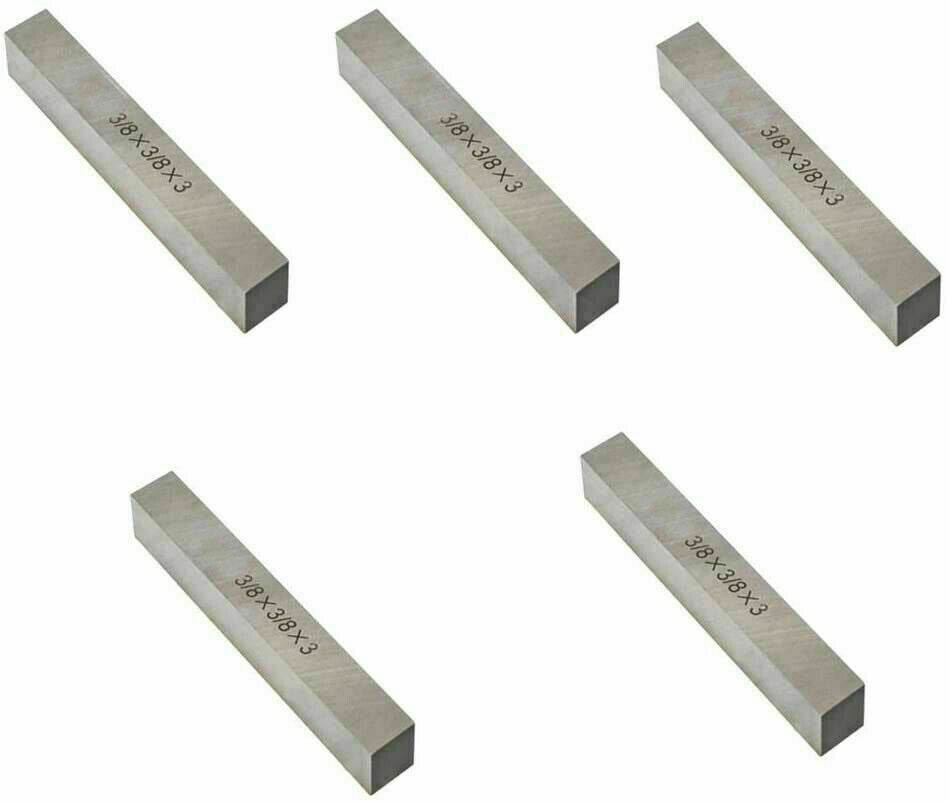 5 Pieces Pcs Set HSS Square Tool Bit 3/8" x 3" (9.5mm x 75mm) M2 Grade agaexportworld - StellerGear