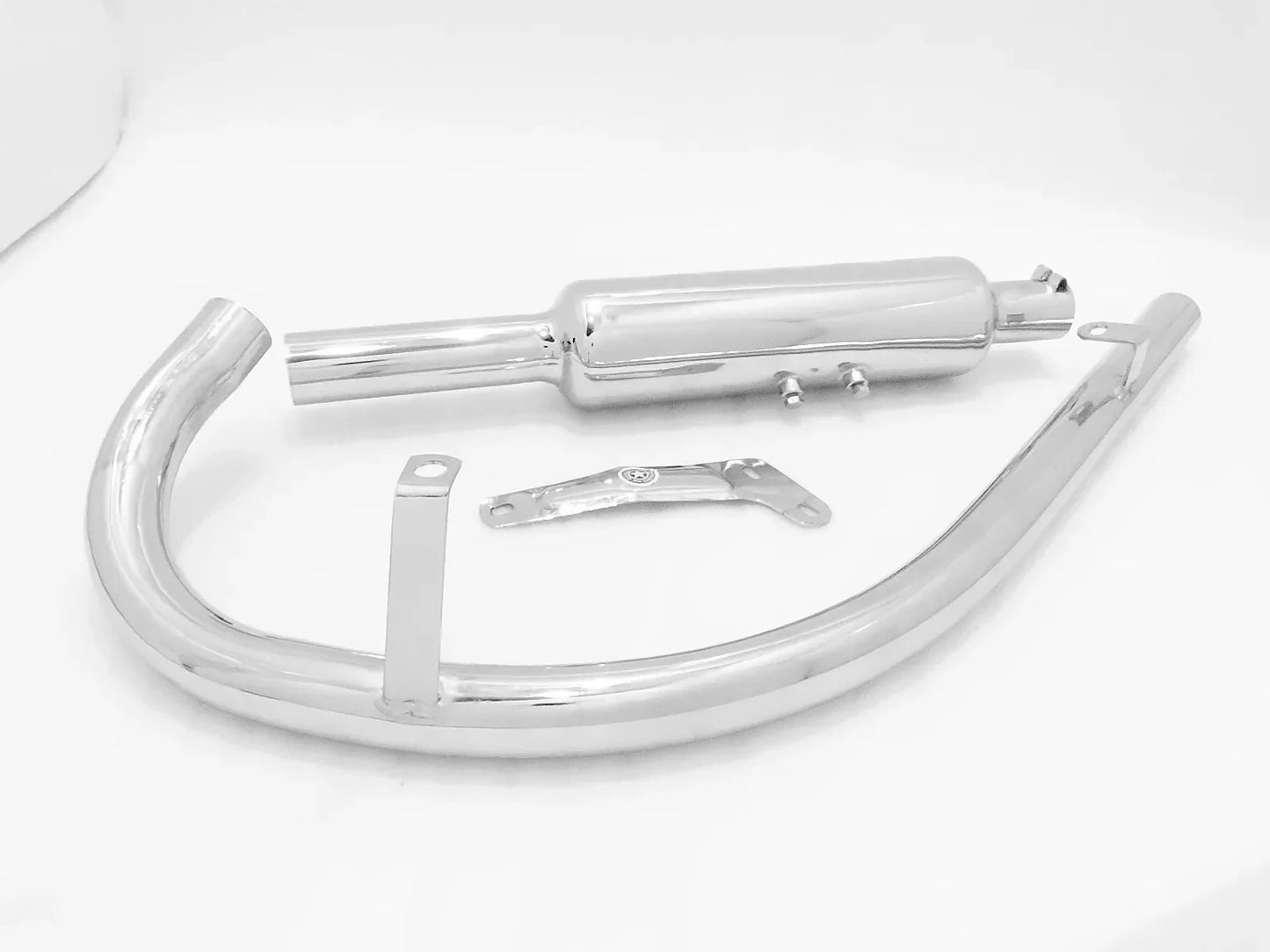 ROYAL ENFIELD SHORT EXHAUST SILENCER AND PIPE 500CC - StellerGear