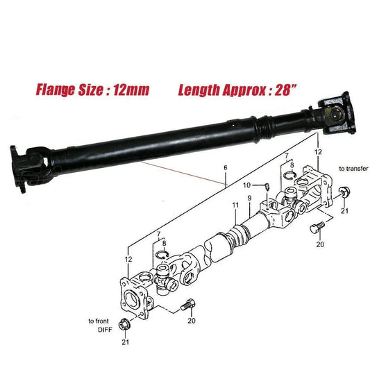 Fit For Suzuki Samurai Jimny Sj410 Gypsy Front Driveshaft Propeller Drive Shaft - StellerGear