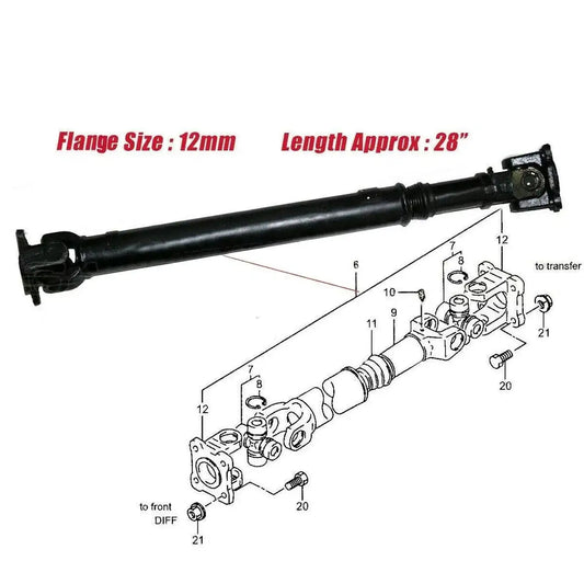 Fit For Suzuki Samurai Jimny Sj410 Gypsy Front Driveshaft Propeller Drive Shaft - StellerGear