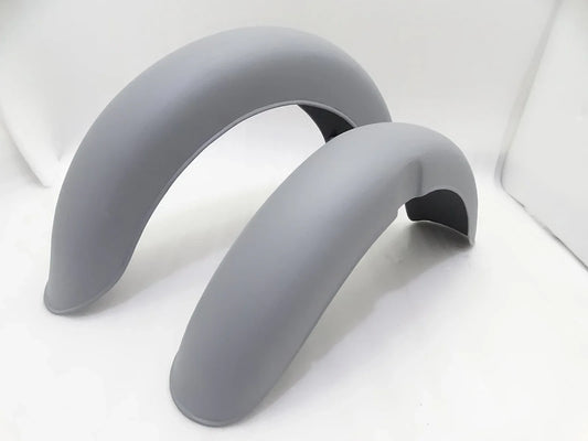 NORTON DOMINATOR WIDELINE FRONT AND REAR MUDGUARDS RAW STEEL - StellerGear