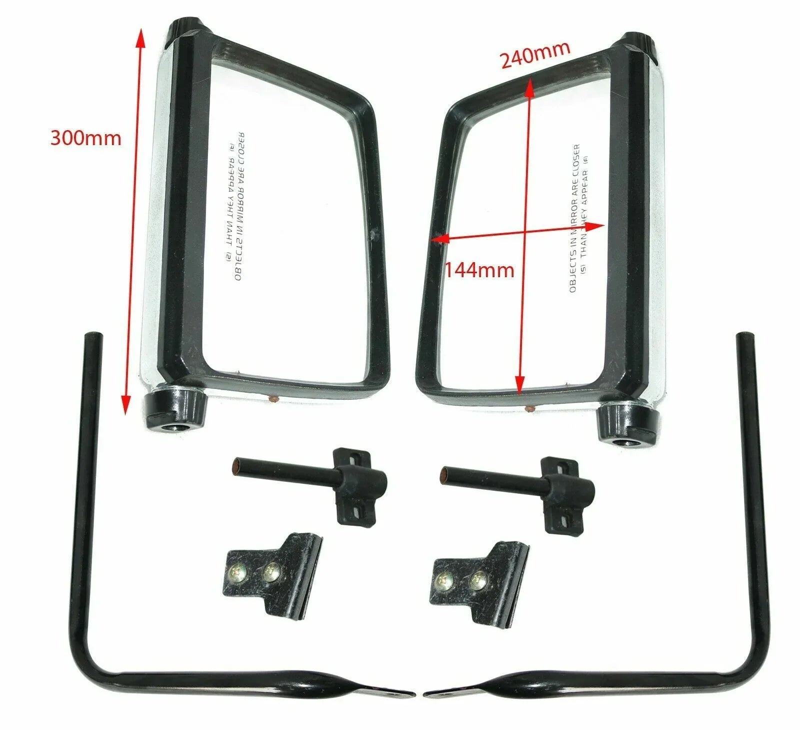 Fit For Suzuki Samurai Sj410 Sj413 Side Exterior Rear View Mirror Set Chrome Finish - StellerGear