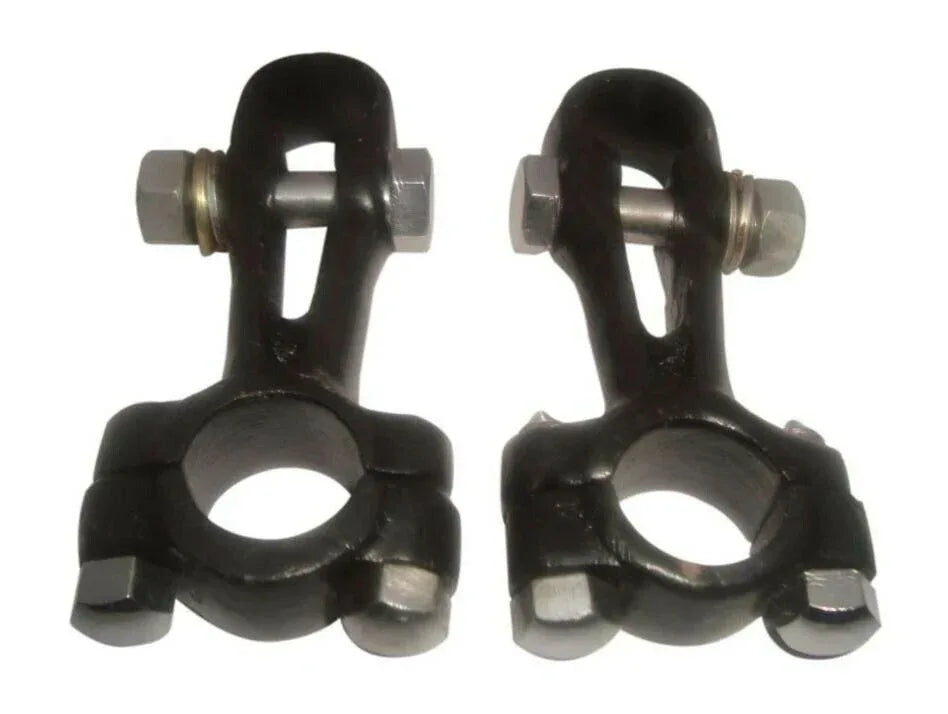 Girder Fork Handlebar Clamps 7/8 Inch Black FOR Royal Enfield - StellerGear