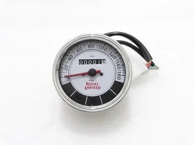 ROYAL ENFIELD CLASSIC EFI WHITE SPEEDOMETER 0-160 KMPH - StellerGear