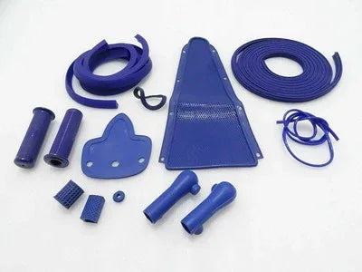 VESPA BLUE FULL RUBBER KIT VBB, SPORTIQUE, SPRINT, SUPER - StellerGear