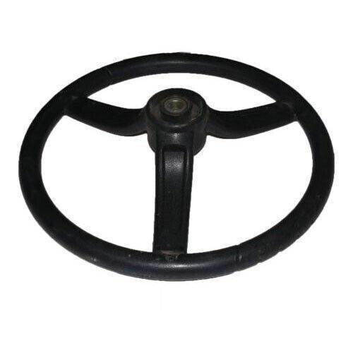 Steering Wheel 3 Spoke Black Rubber Made For Massey Ferguson Tractors - StellerGear