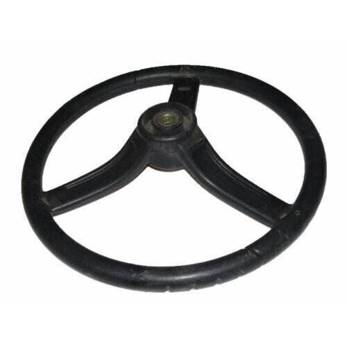 Steering Wheel 3 Spoke Black Rubber Made For Massey Ferguson Tractors - StellerGear