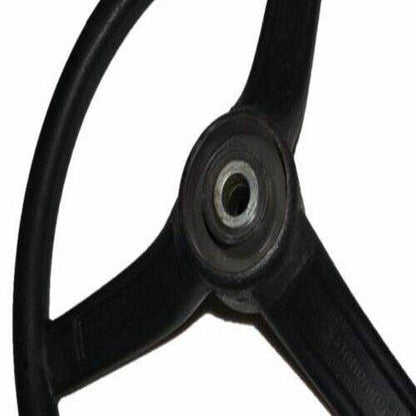 Steering Wheel 3 Spoke Black Rubber Made For Massey Ferguson Tractors - StellerGear