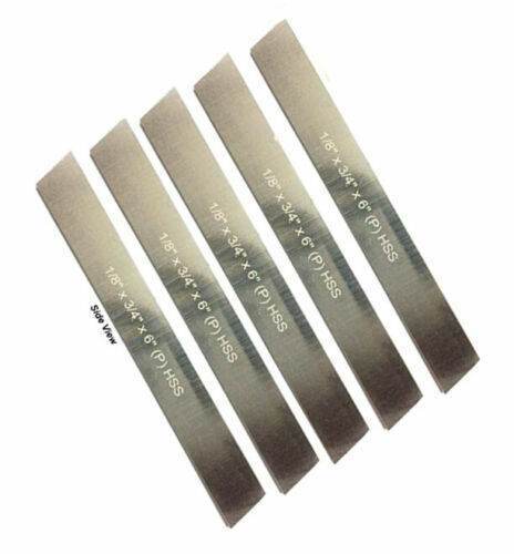 Set of 15 HSS Blades 1/8" Thick x 3/4" Wide x6" Long Parting Cut Off Tool Holder