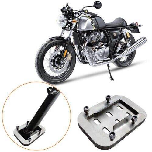 Fits Royal Enfield Stainless Steel Side Stand Base Extender GT Interceptor 650 - StellerGear