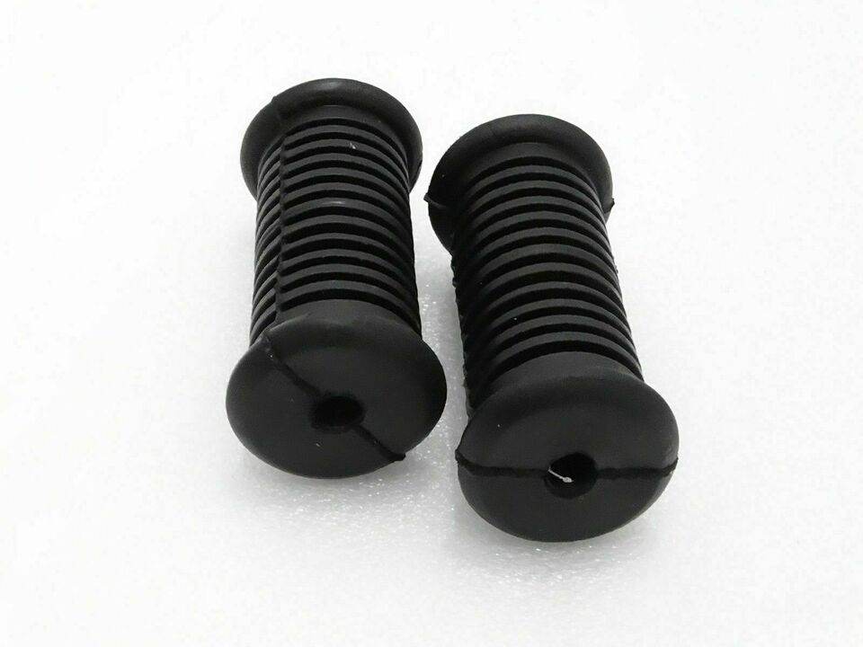 FOOTREST FRONT REAR RUBBER GRIP PAIR Fits Royal Enfield BULLET MOTORBIKE - StellerGear