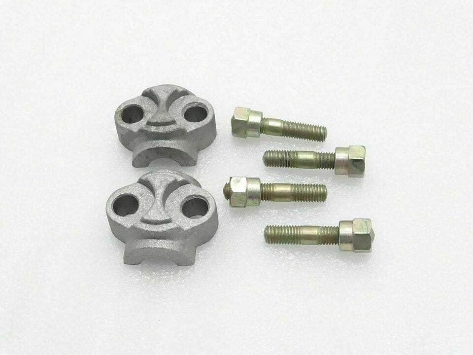 New Brand Royal Enfield Front Fork Lug Caps Studs & Fork End Nuts - StellerGear