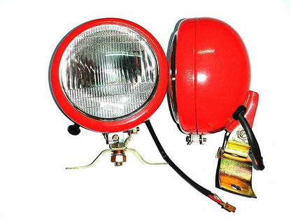 Massey Ferguson Tractor Red Plough lamps(L-R) pair WITH 12V BULBS- NEW BRAND spareshub007 spareshu - StellerGear