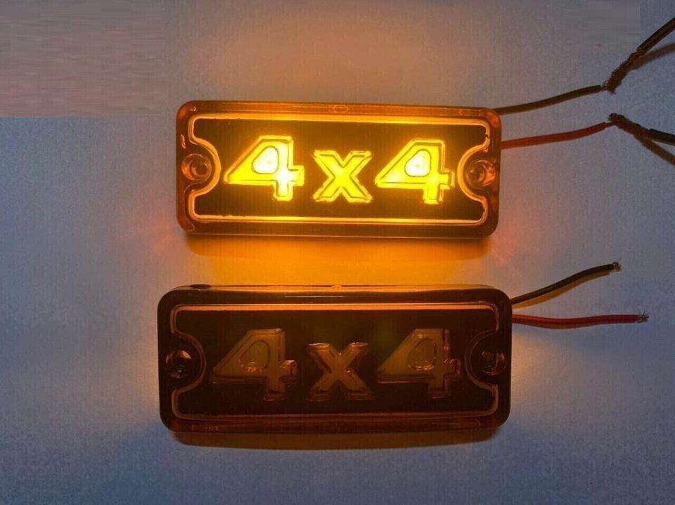 4 x 4 LED Amber Turn Single Indicator Light For Suzuki Samurai Sierra Gypsy - StellerGear