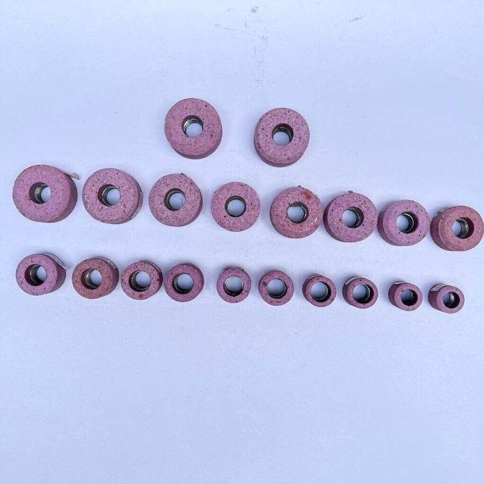 Valve Seat Grinding Stones Set Of 20 Pieces For Sioux Holder 11/16" Thread Inch