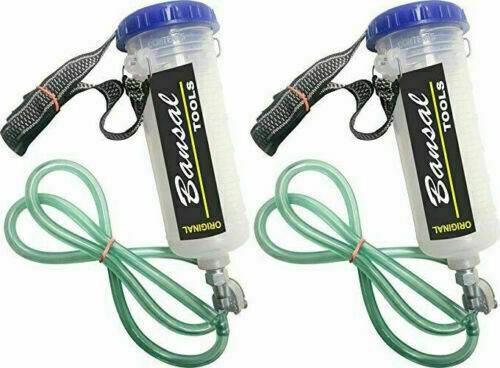 2X Auxiliary Fuel Tank 300ml Bottle For Servicing Royal Enfield BSA Norton Bike. - StellerGear