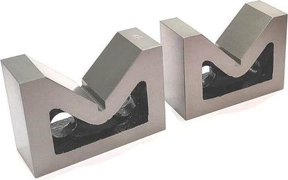 Cast Iron Vee V Block Set Of 2 Pieces 4" x 1 -1/2" x 3" Without Clamp Ground