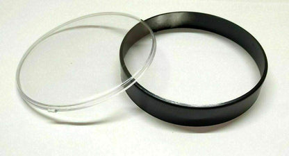 Vespa Classic Black 105 Mm Speedo Rim & Plastic Lens Kit - StellerGear