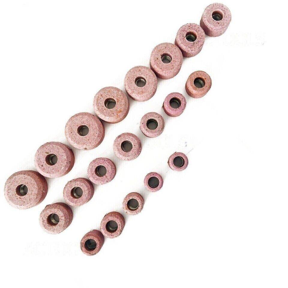 Sioux Valve Seat Grinding Stones Set Of 20 Pcs With 6 Pcs Pilots Top .385"