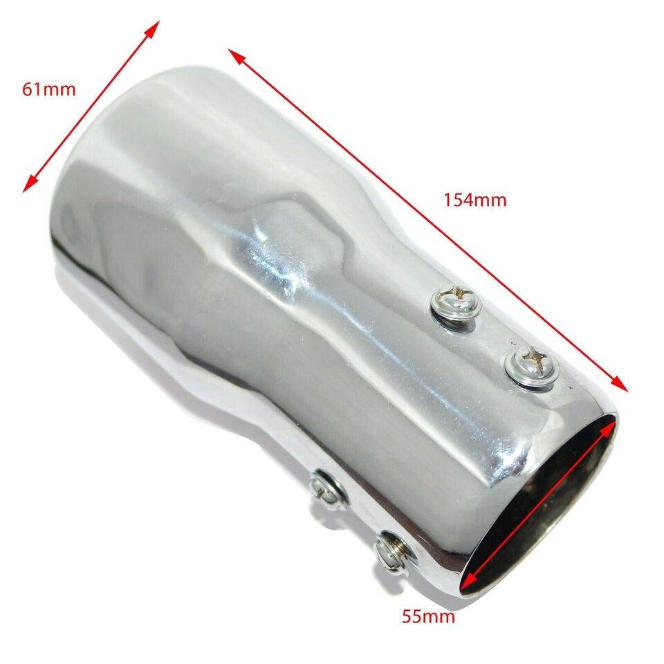 Fits Royal Enfield Classic Bullet Exhaust Silencer Tail Muffler Extension - StellerGear