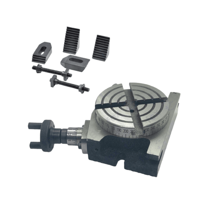 3" HORIZONTAL & VERTICAL PRECISION ROTARY TABLE w. Clamping kit