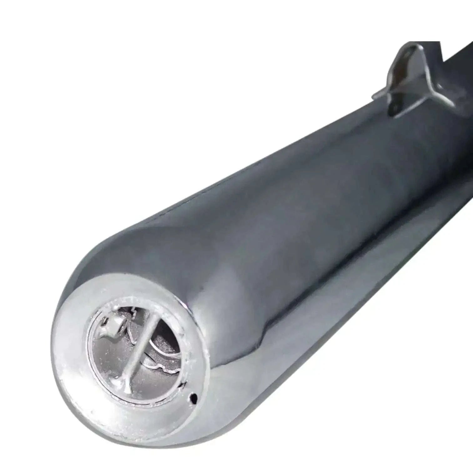 Yamaha RX 100 exhaust silencer muffler, stainless steel, designed for improved performance and sound control