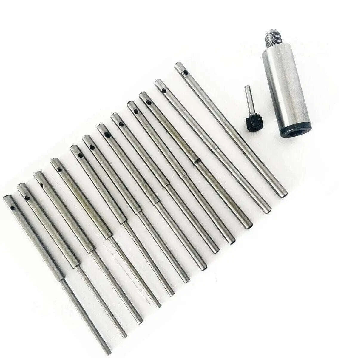 Sioux valve seat grinder pilot set with multiple steel pilot sizes for precise valve grinding