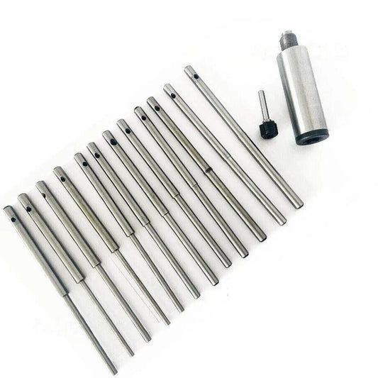 Sioux valve seat grinder pilot set with multiple steel pilot sizes for precise valve grinding