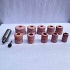 SIOUX valve seat grinder set including pilots, stones, holder, and driver for precision grinding