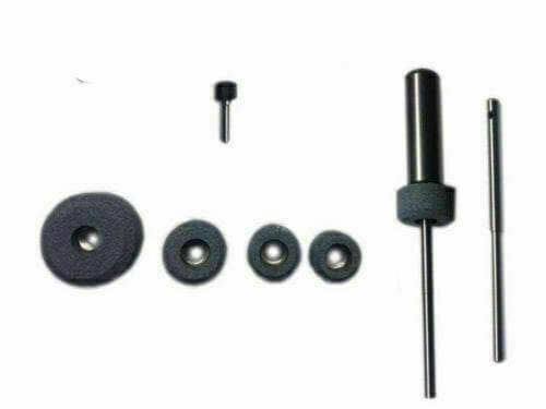 Sioux valve seat grinder stone holder with star drive and pilots for precise valve grinding