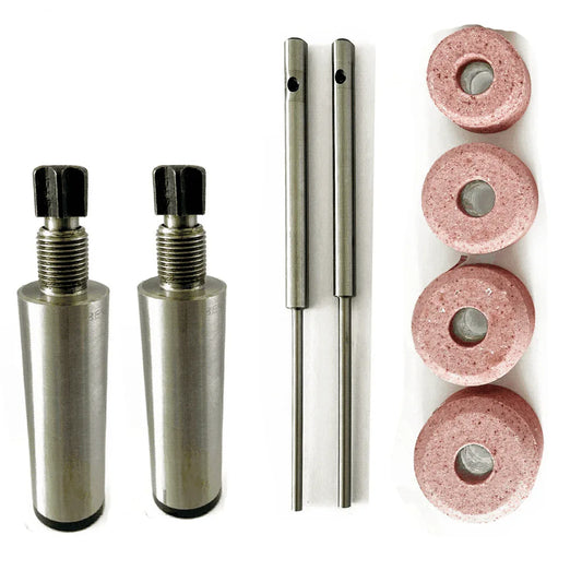 Sioux valve seat grinding kit with steel grinding stones and two adjustable grinding tools for precise valve seating
