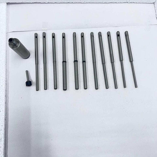 Sioux valve seat grinding pilot set with Sioux holder and drive ball for precise valve seat alignment